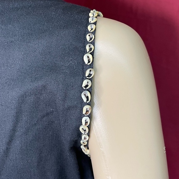 Vintage 90’s Real Sea Shell Indonesian Bohemian Vest Large - Picture 3 of 8